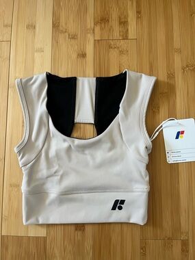 Forme Ecru Power Sports Bra XS NWT